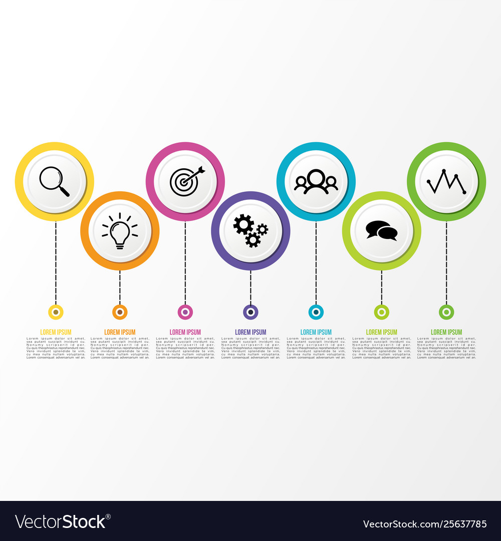 Infographic design template with options steps