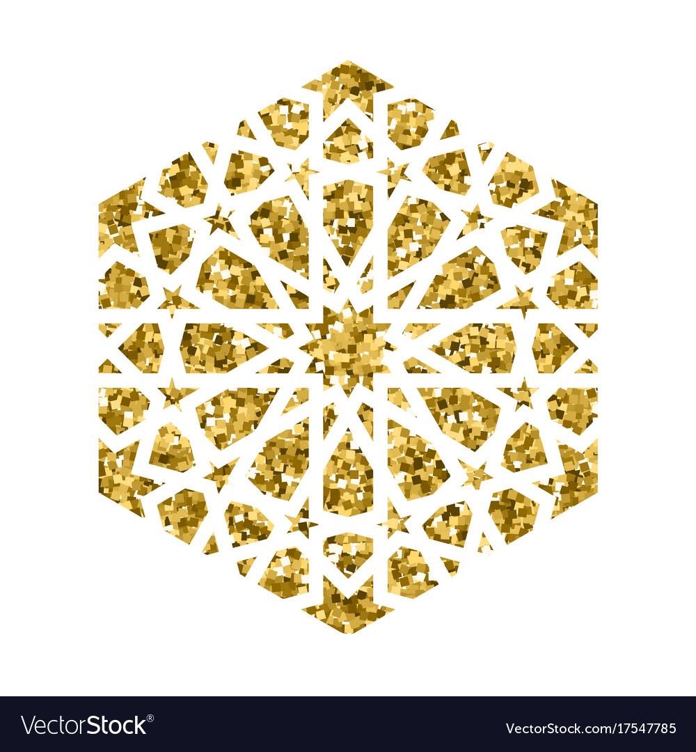 Islamic golden pattern