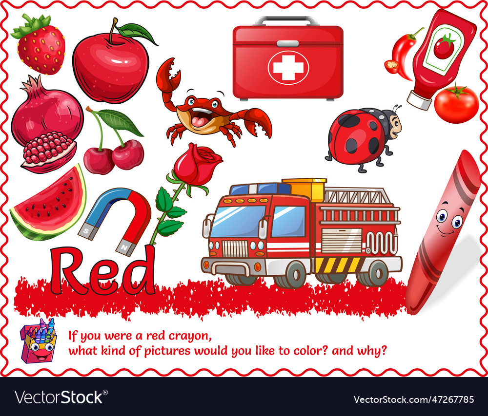 Red objects poster