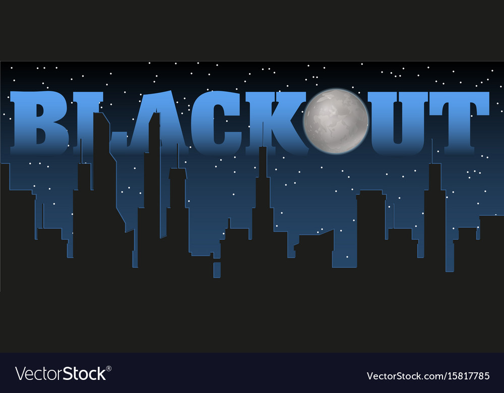 Silhouette der Stadt und Nacht mit Sternen Narr