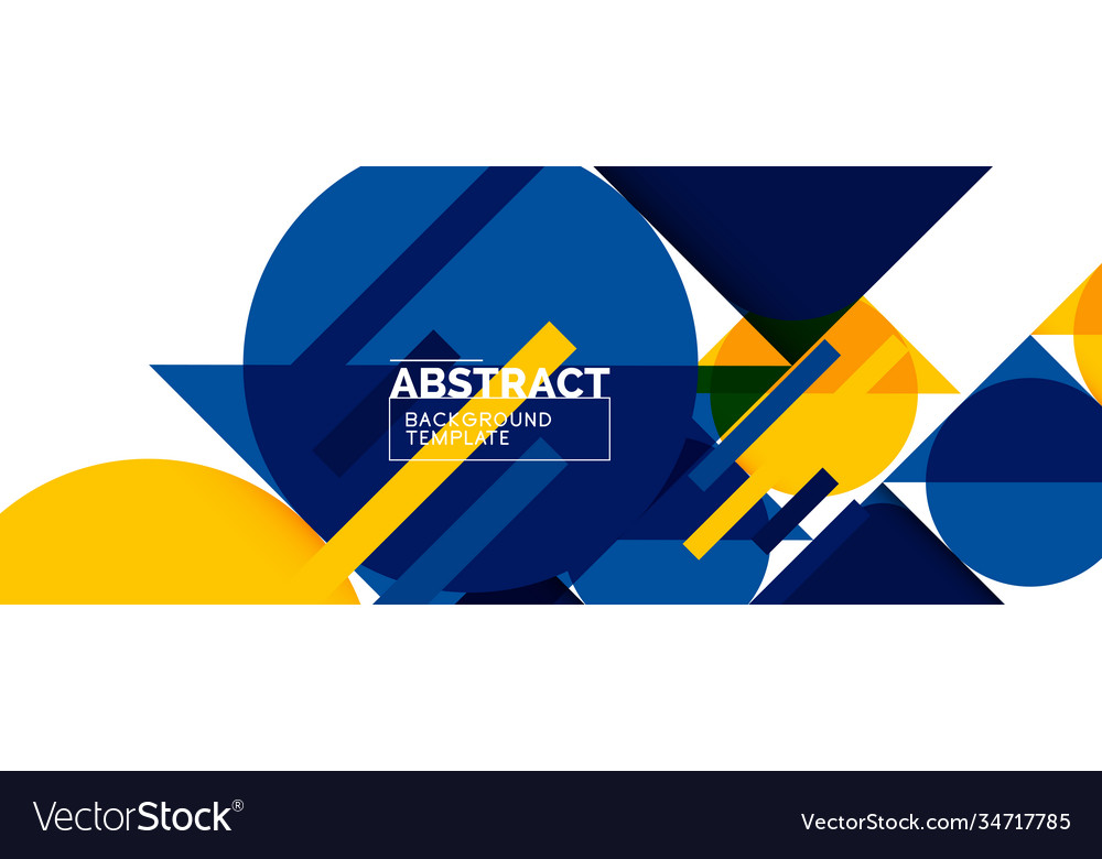 Simple circles and triangles abstract background Vector Image Simple circles and triangles abstract background