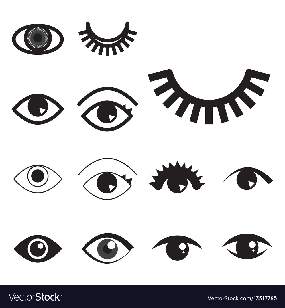 Einfaches Auge Icon oder Logo isoliert