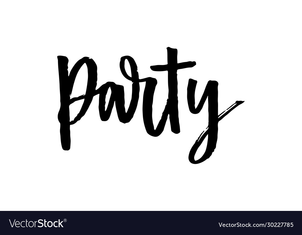 Slogan party phrase graphic print fashion Vector Image