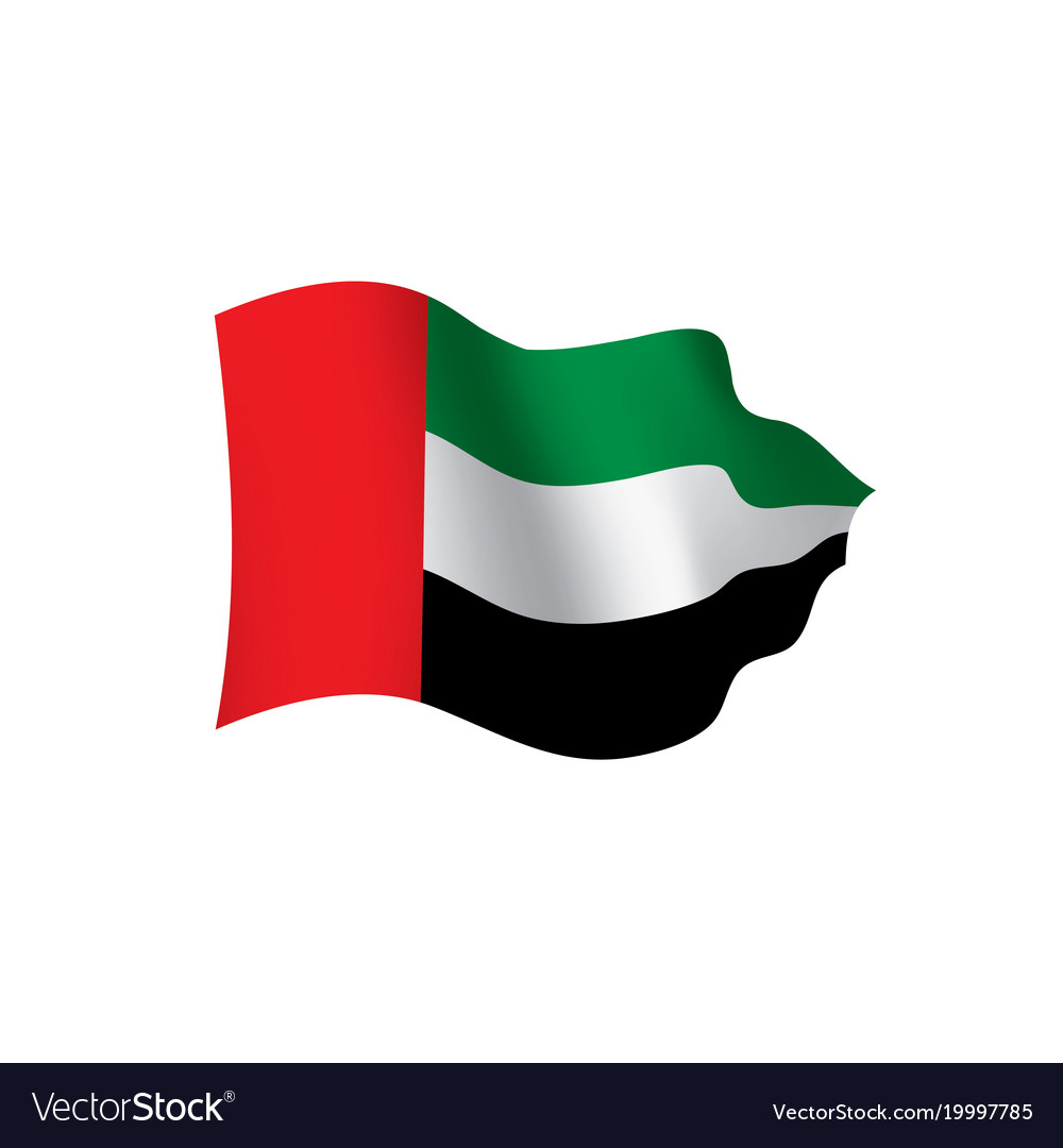 United arab emirates flag Royalty Free Vector Image