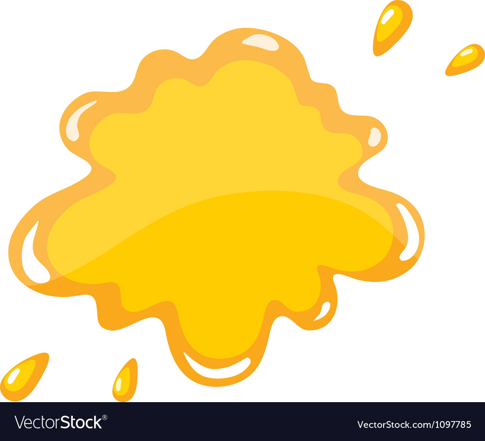 Yellow Color Splash Royalty Free Vector Image Vectorstock