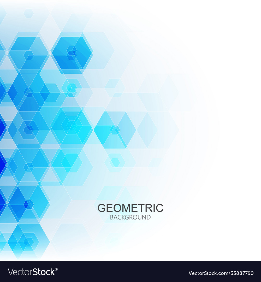 Abstract science background hexagon vector image Abstract science background hexagon