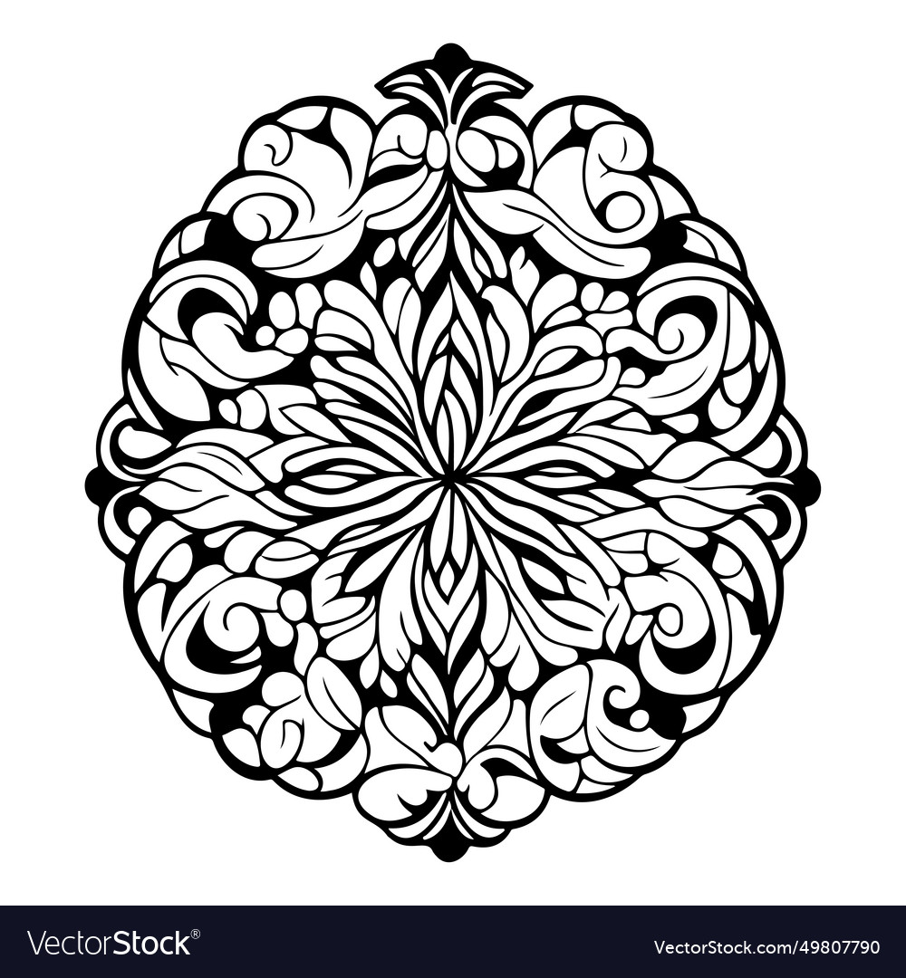 Batik pattern ornament design element