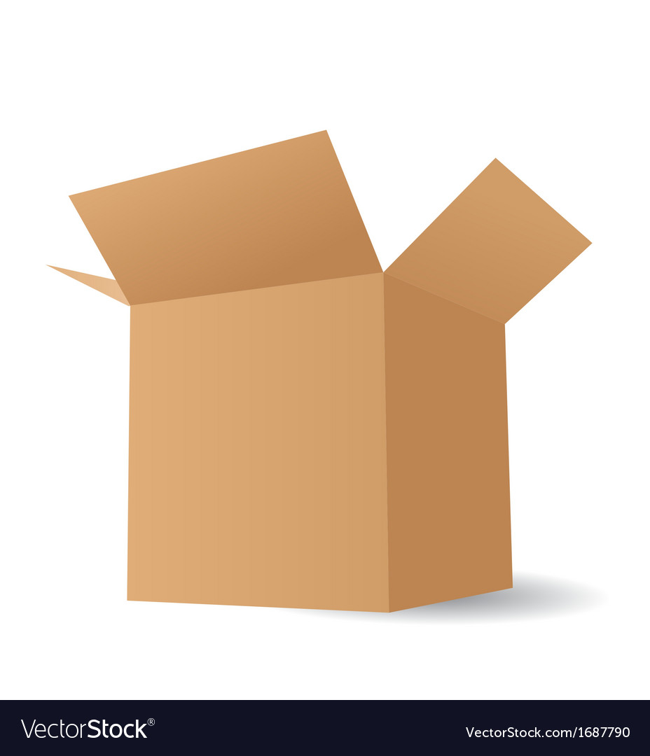 Cardboard box Royalty Free Vector Image - VectorStock