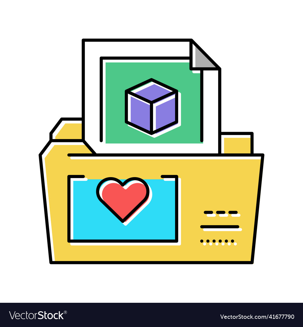 Folder storage ugc color icon