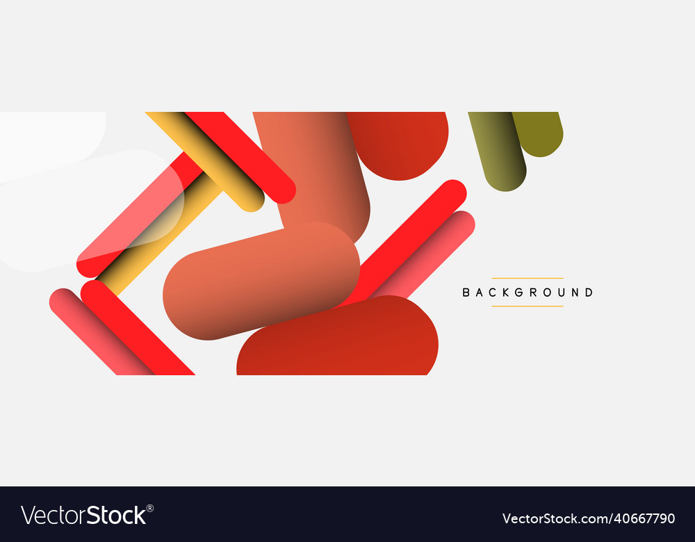 Overlapping round shapes and lines background