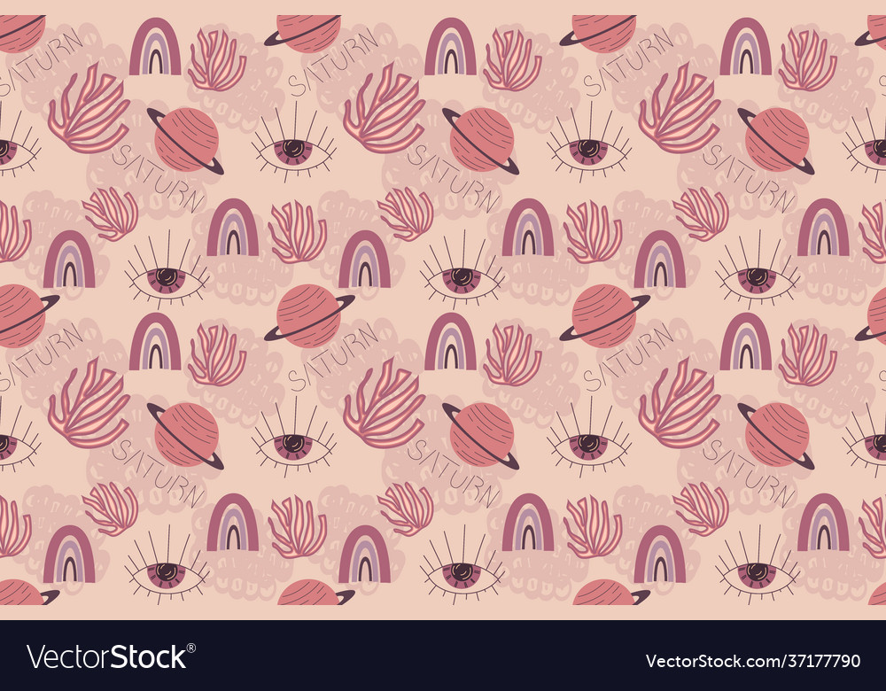 Seamless boho pattern in a minimalistic flat Vector Image Seamless boho pattern in a minimalistic flat