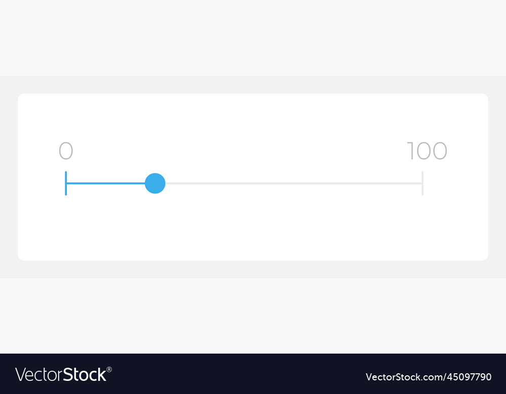 Slider with indicators ui element template vector image Slider with indicators ui element template