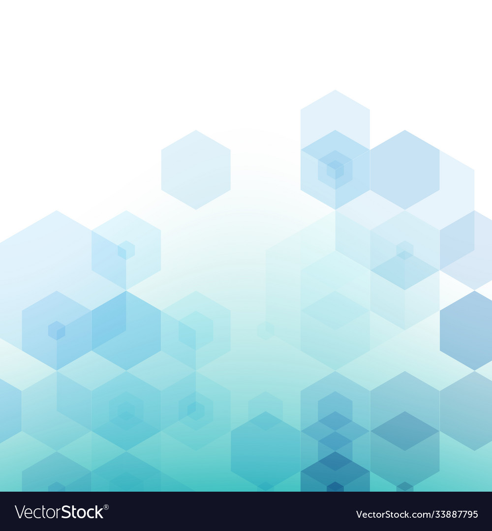 Abstract science background hexagon vector image Abstract science background hexagon
