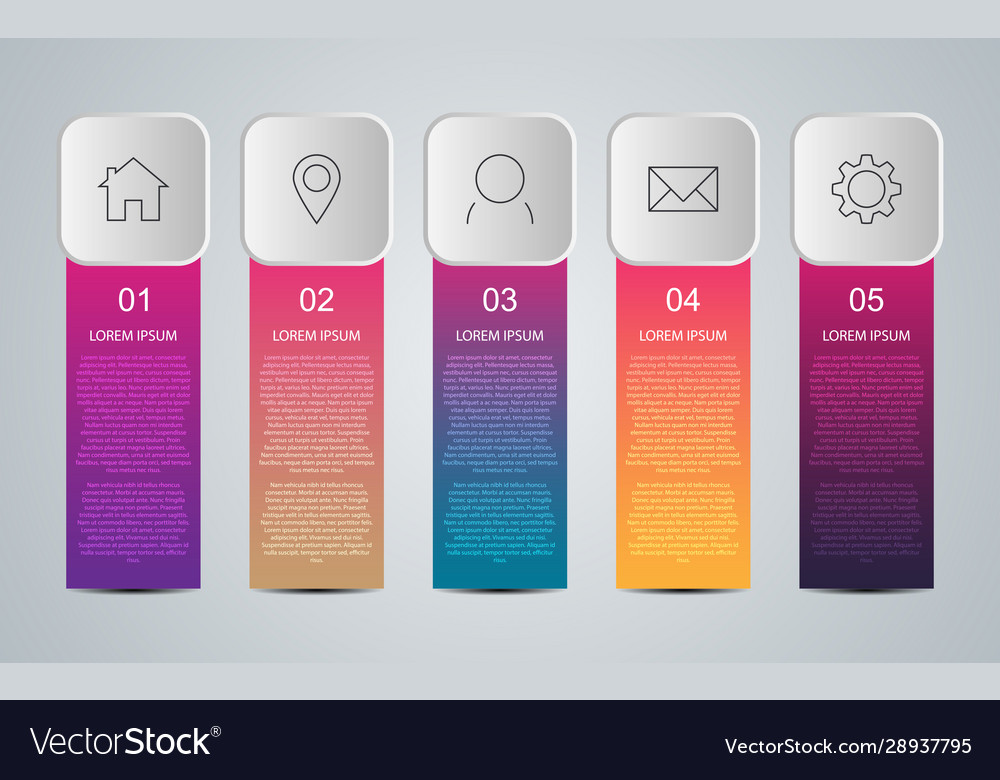 Business data with abstract elements graph