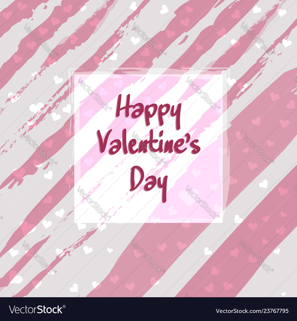 Cute greeting card of happy valentines day