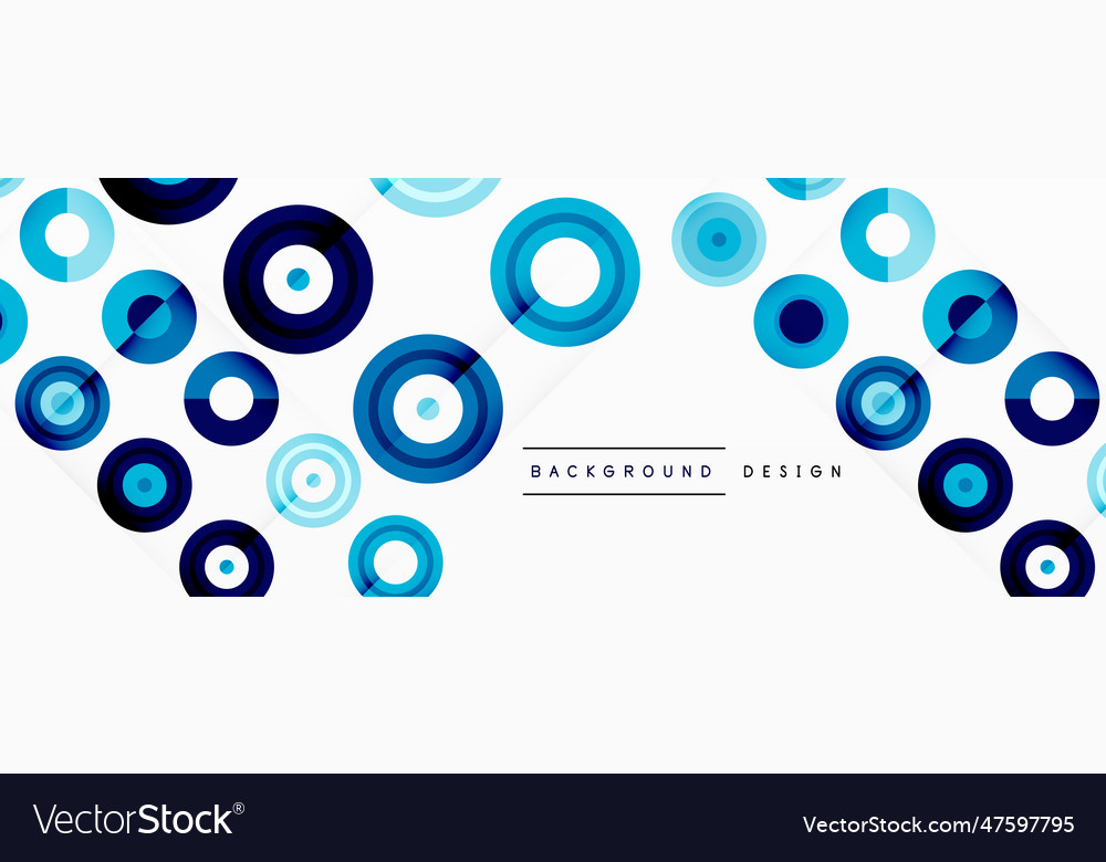 Eye-catching background of colorful circles of Vector Image