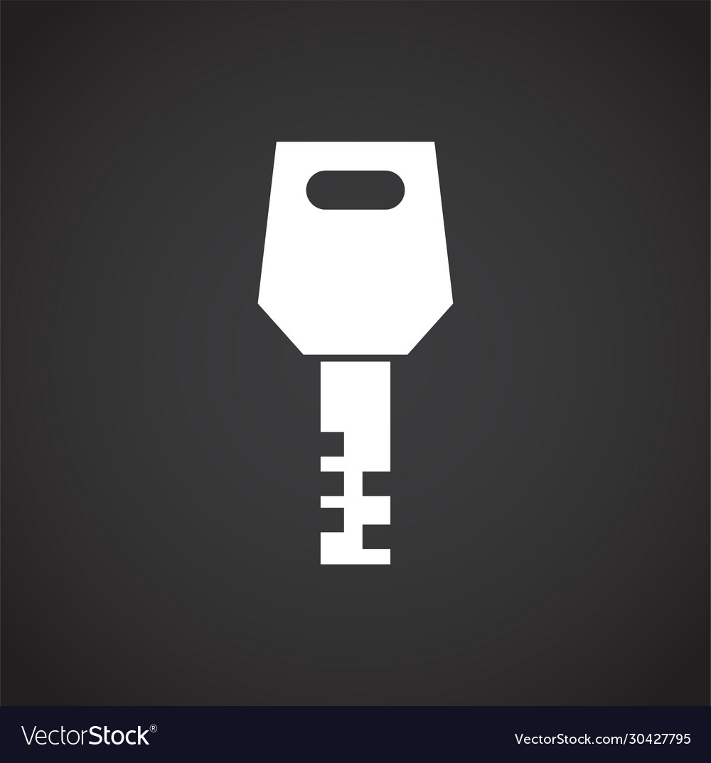 Key icon on background for graphic and web design vector image Key icon on background for graphic and web design