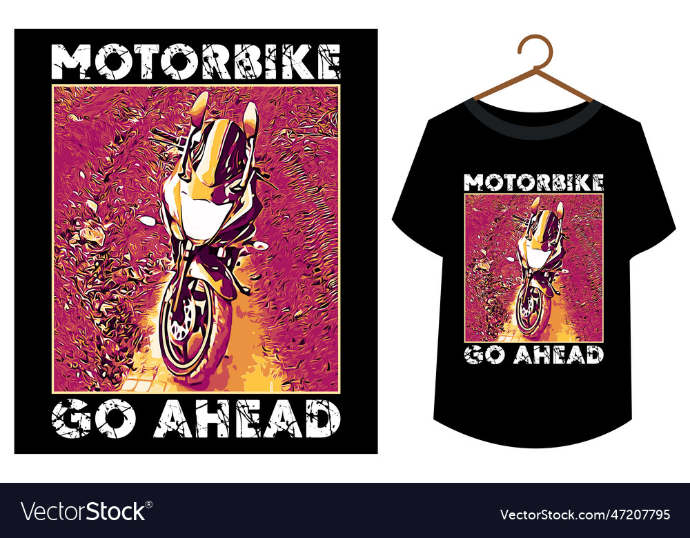 Motorcycle t-shirt design template