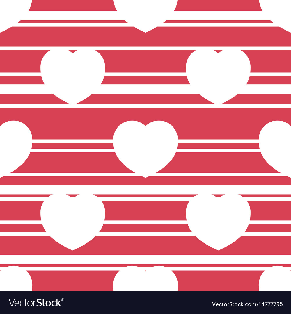 Seamless pattern with heart