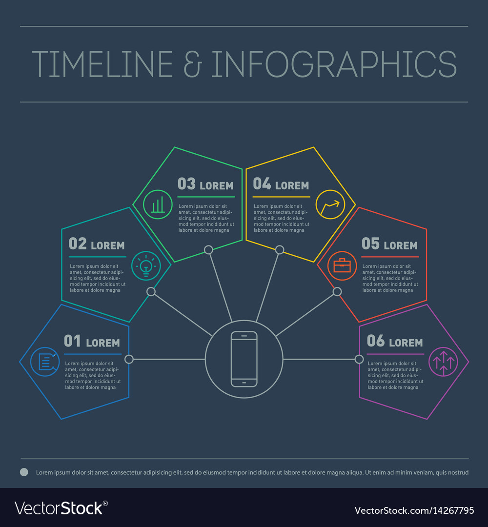 Web template of a chart diagram or presentation