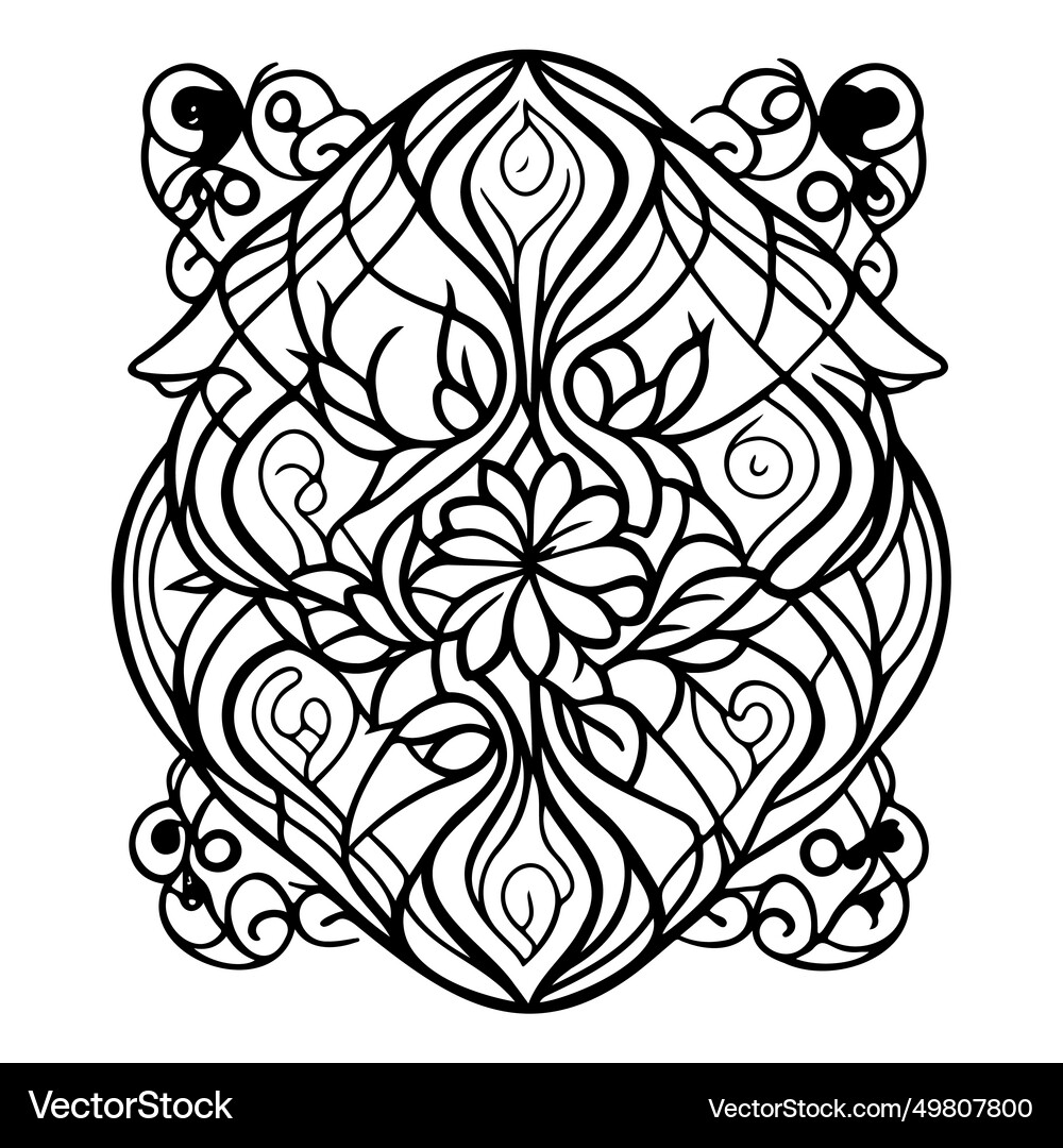 Batik pattern ornament design element Royalty Free Vector