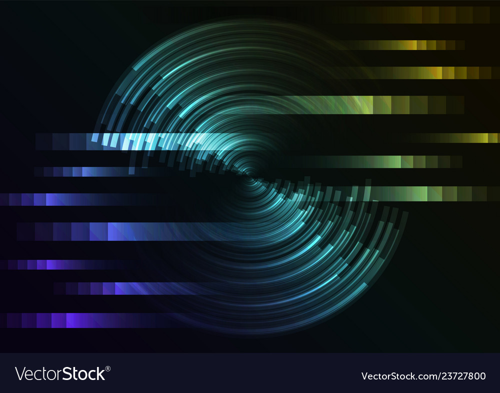 Circle digital abstract sheet layer background vector image Circle digital abstract sheet layer background
