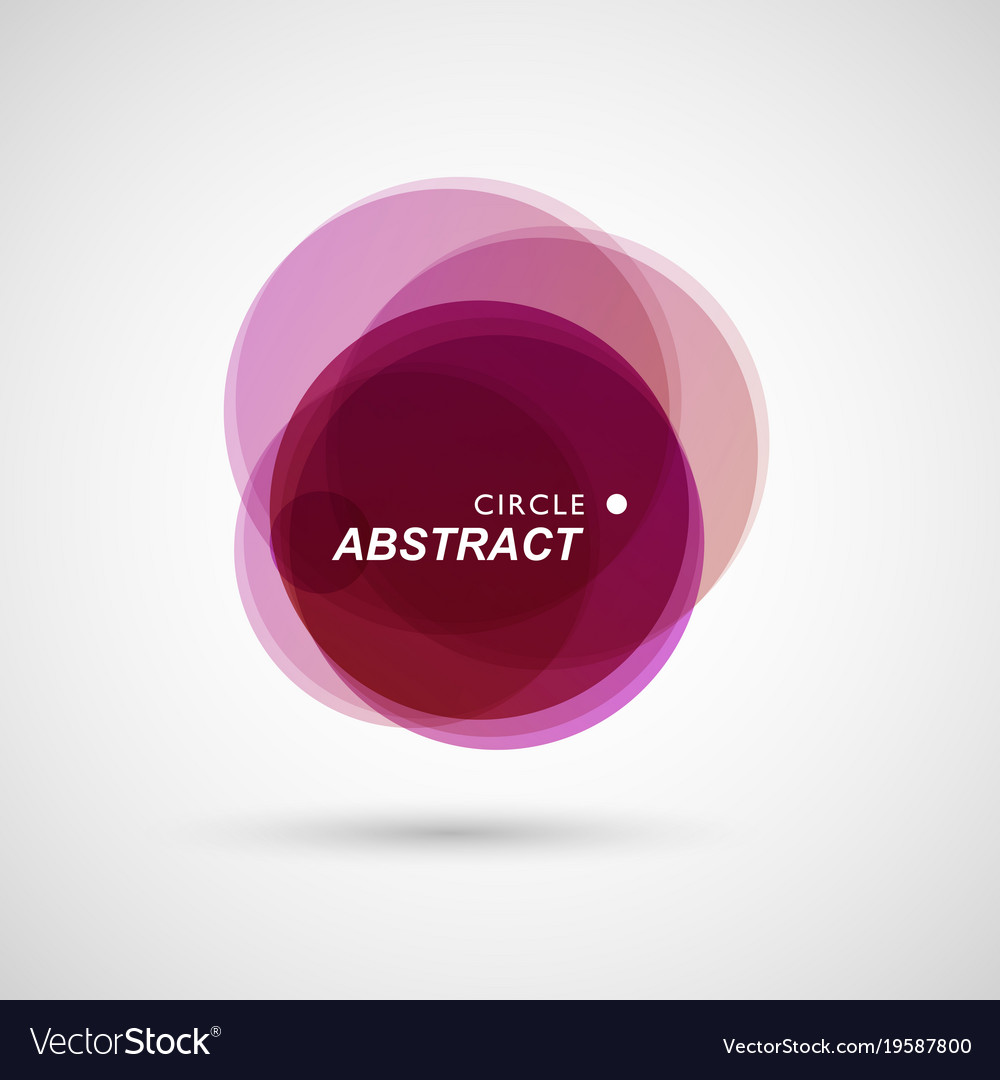 Colored circles collected in abstract composition
