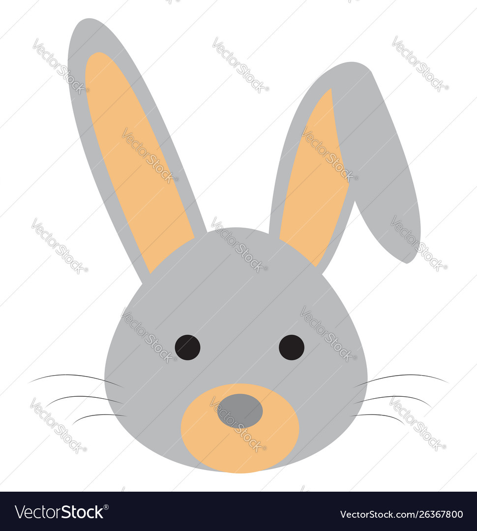 Cute Little Rabbit On White Background Royalty Free Vector