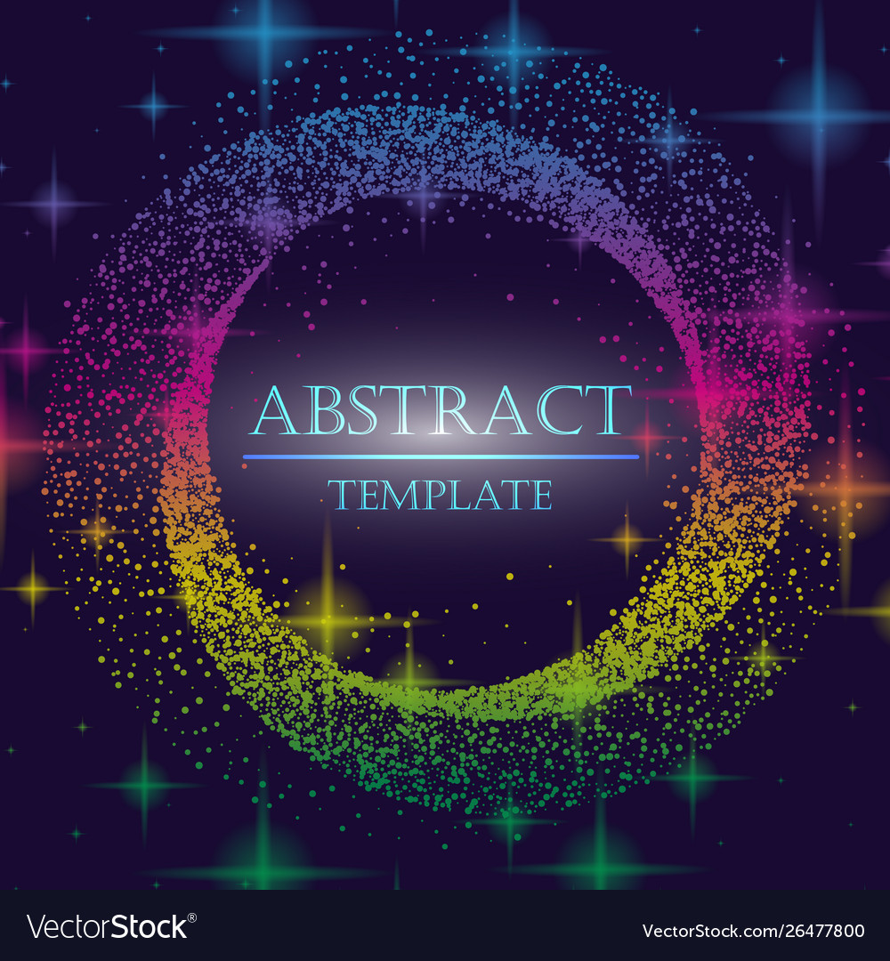 Dynamic abstract scattering particles background vector image Dynamic abstract scattering particles background