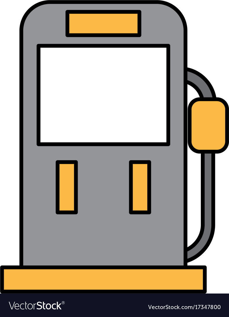 Gasoline fuel pump filling station equipment icon