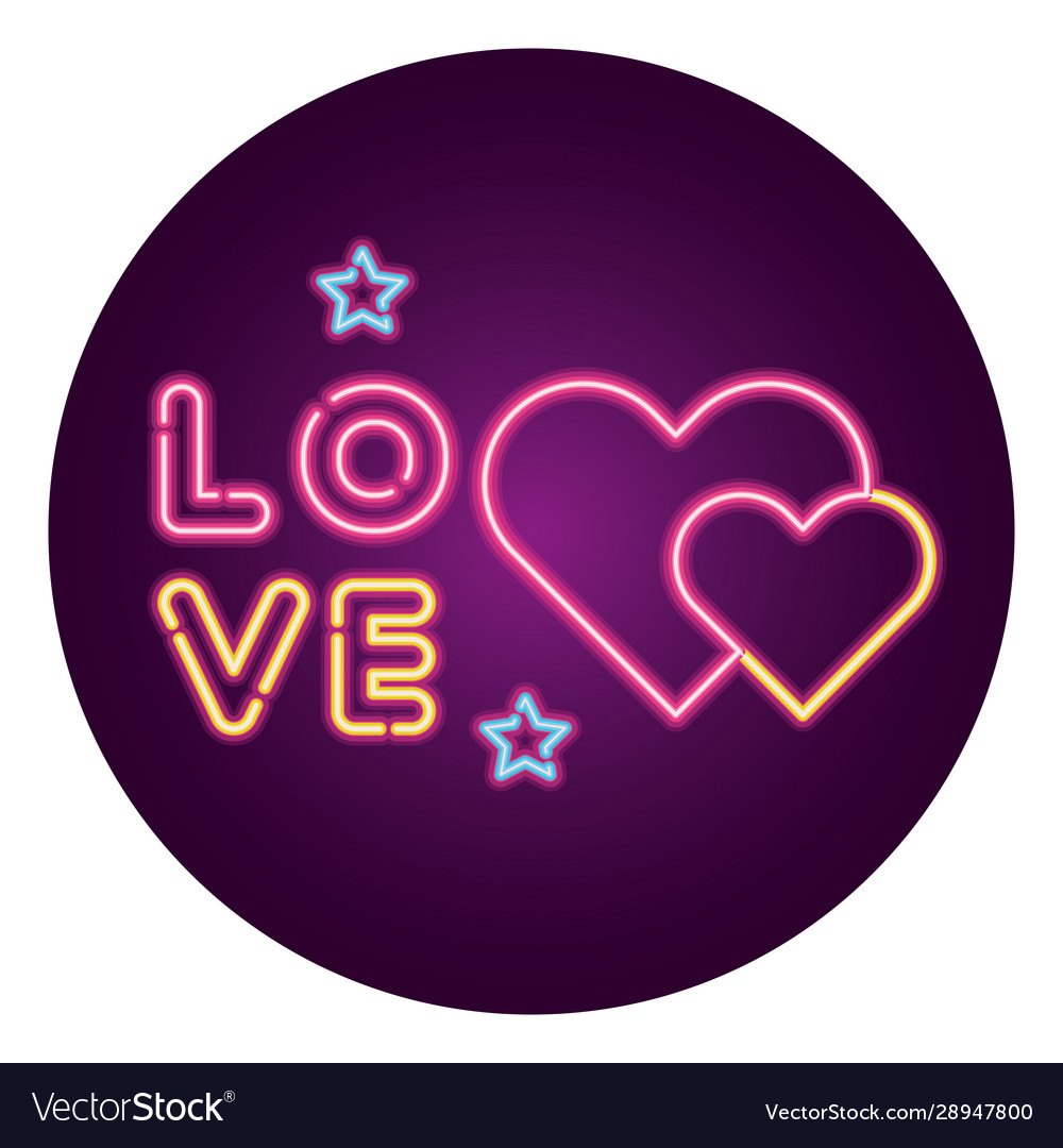 Love me lettering with hearts and stars isolated