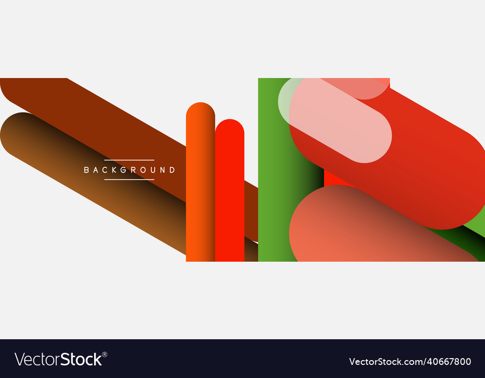 Overlapping round shapes and lines background vector image Overlapping round shapes and lines background