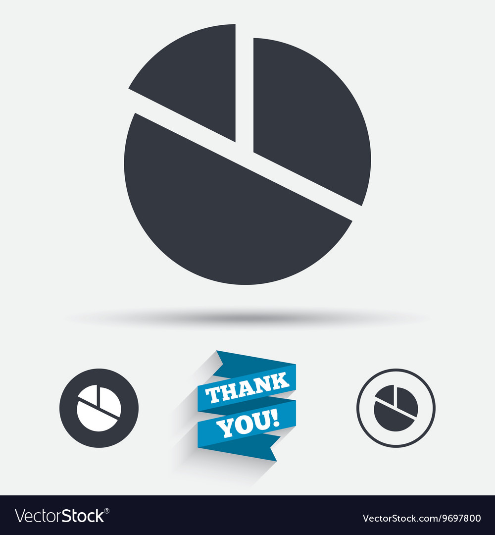 Pie chart graph sign icon diagram button