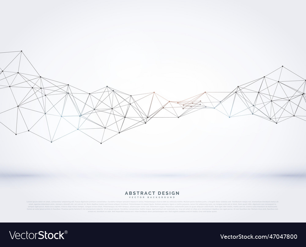 Polygonal abstract network wireframe background