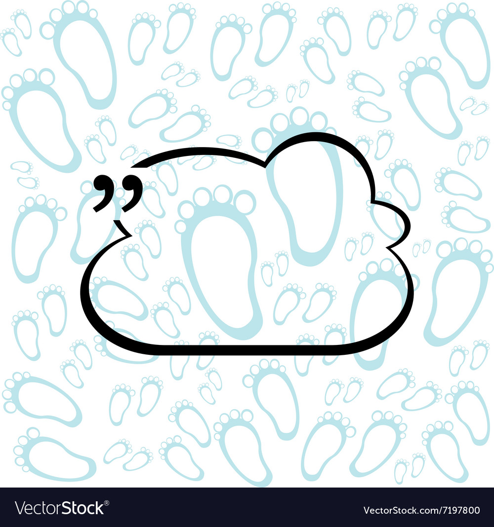 Quote blank with text bubble stock element