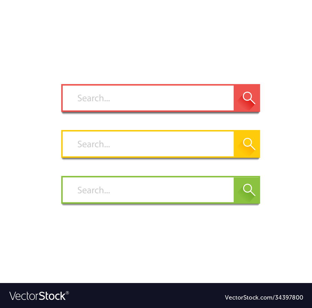 Search bar template for internet searching design