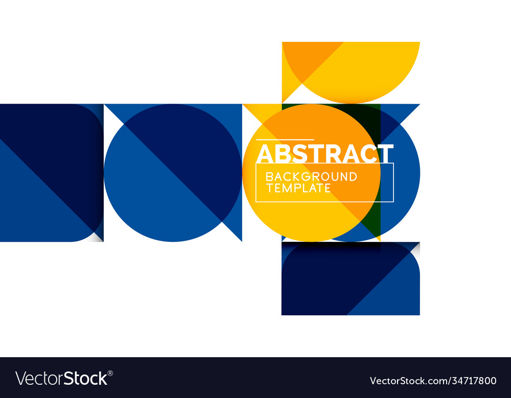 Simple circles and triangles abstract background