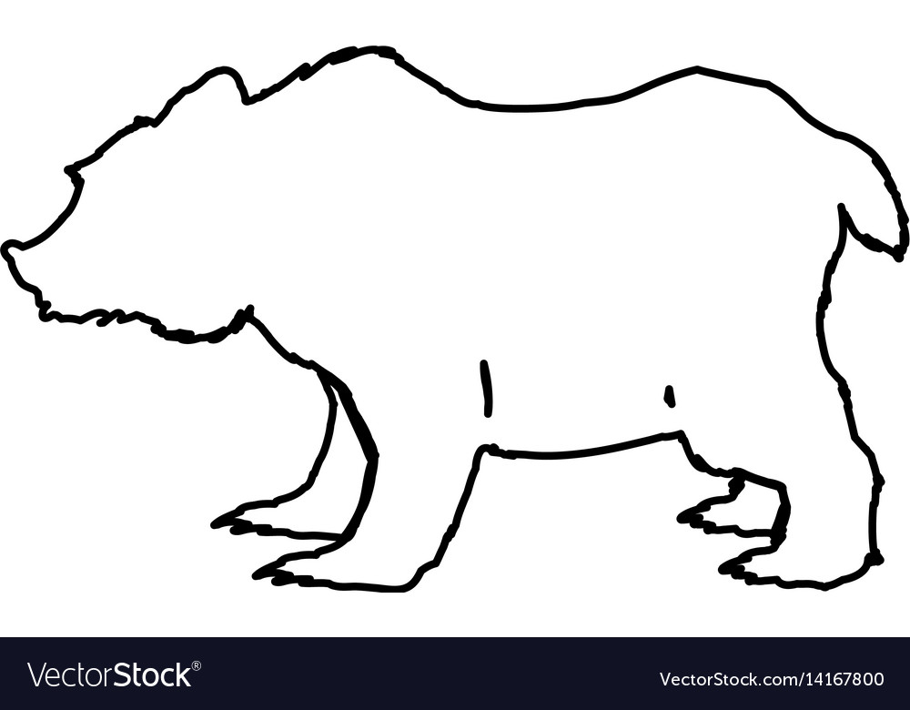 Stock market bear Royalty Free Vector Image - VectorStock