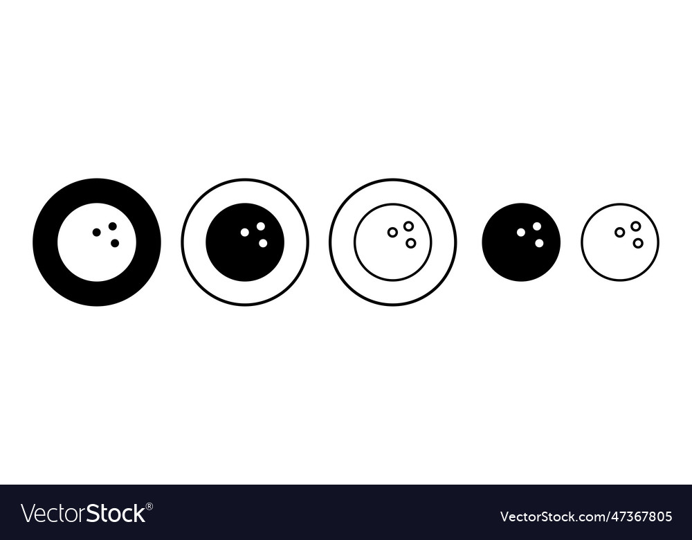 Bowling icon bowling ball and pin icon bowling Vector Image