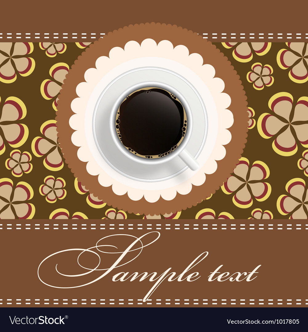 Coffee invitation background