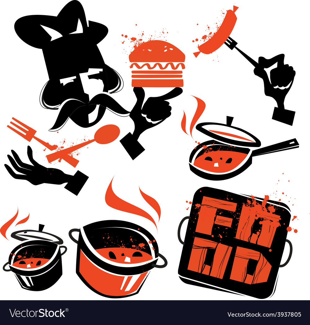 Cooking Logo Design Template Kitchen Or Vector 3937805 