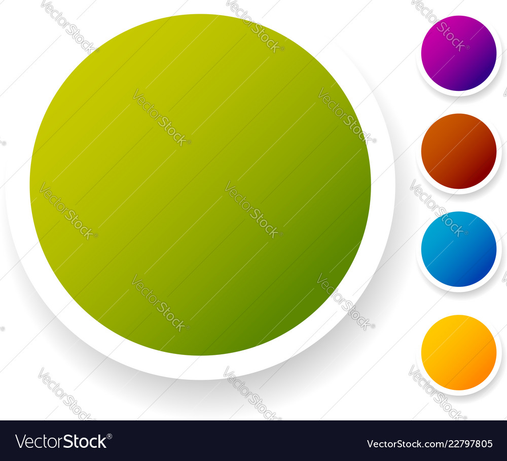 Empty circle button icon backgrounds in smooth