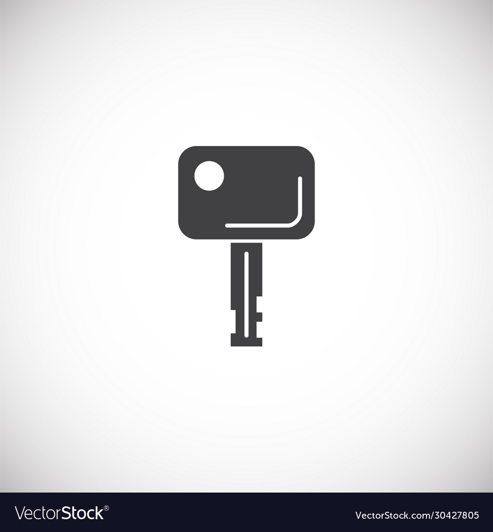 Key icon on background for graphic and web design
