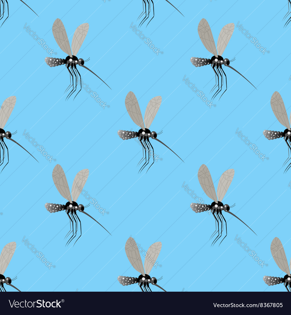 Mosquito seamless pattern texture of the insects