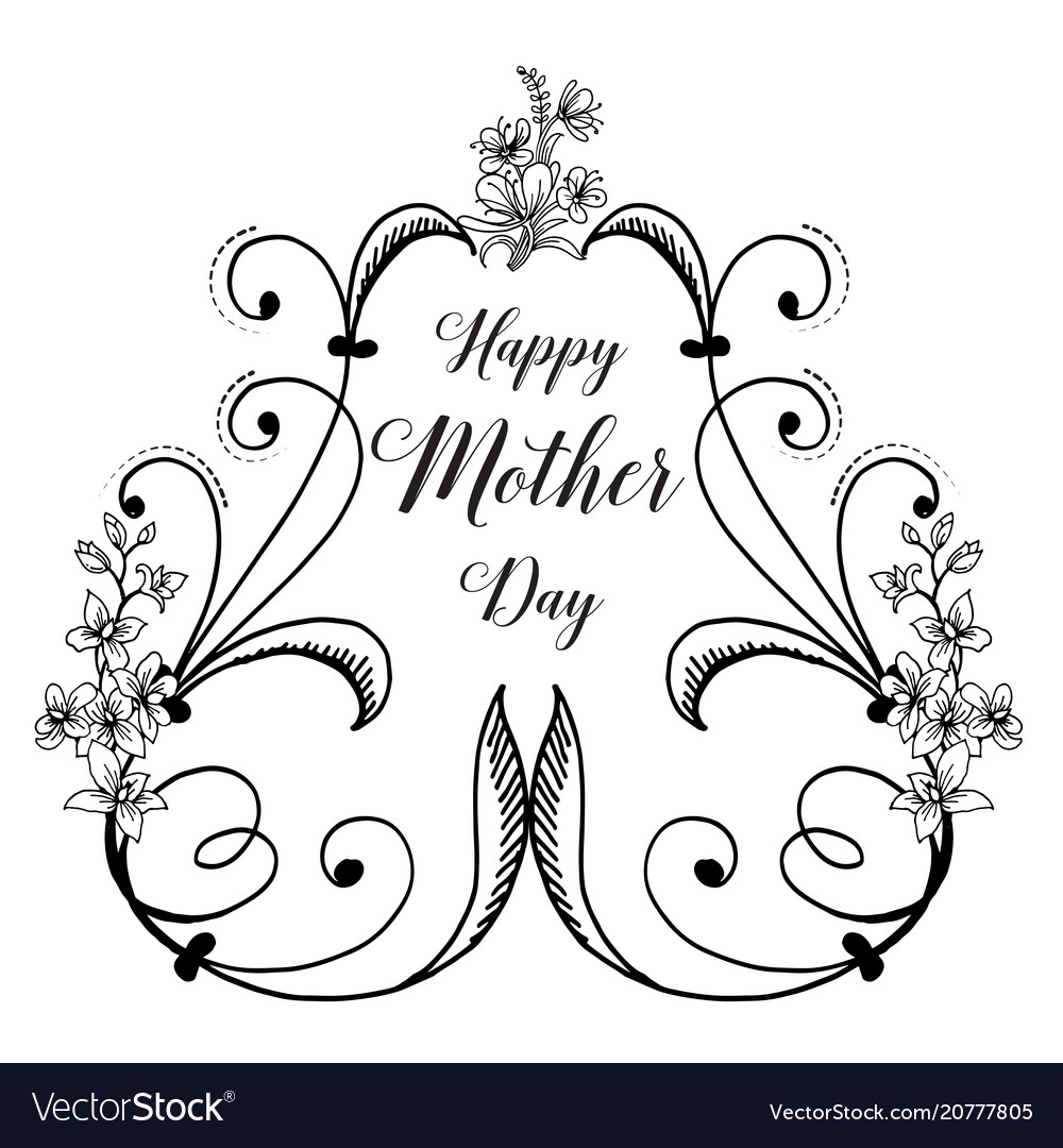 Mother day background card flower