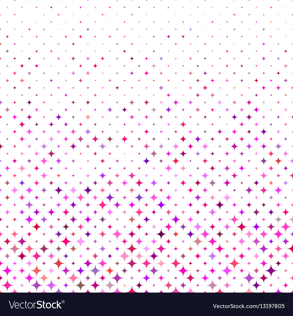 Multicolored abstract curved star pattern design