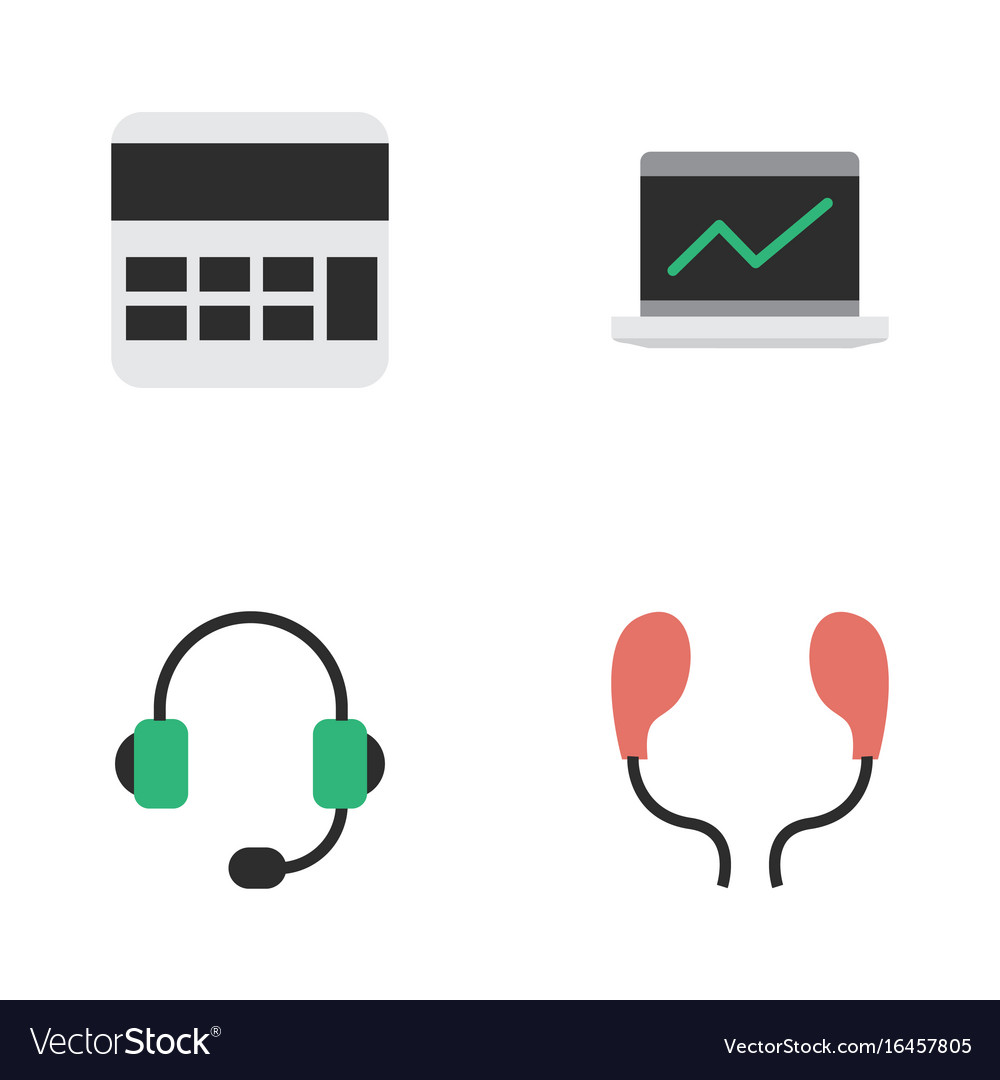Set of simple instrument icons