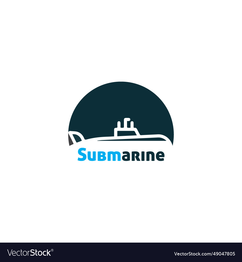 Submarine logo Royalty Free Vector Image - VectorStock