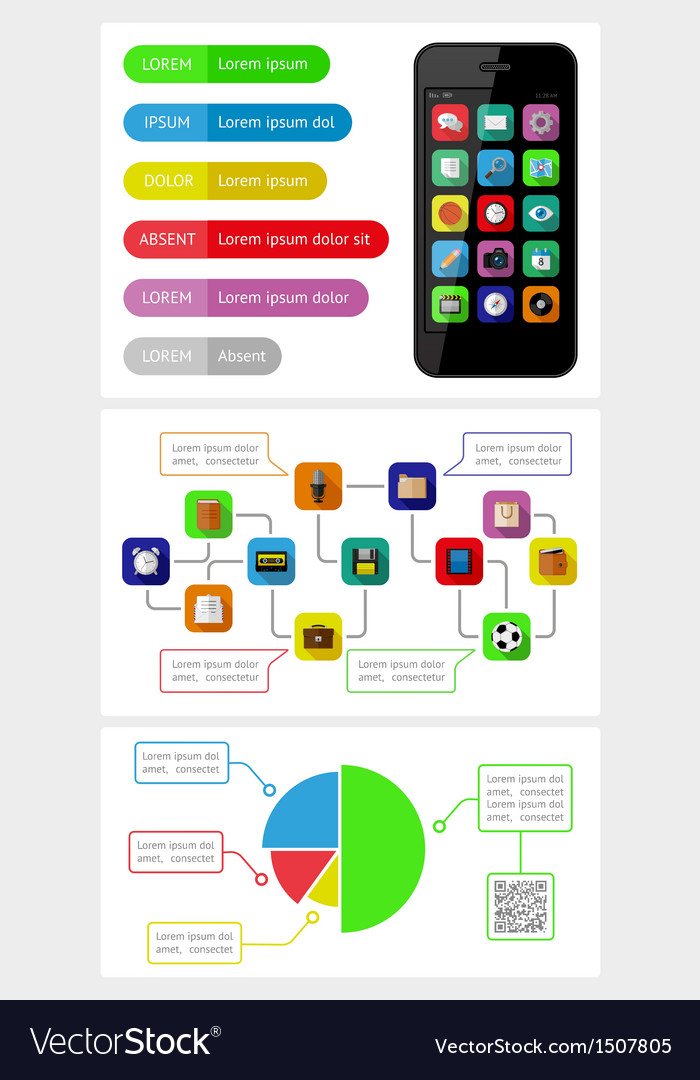 Ui infographics and web elements