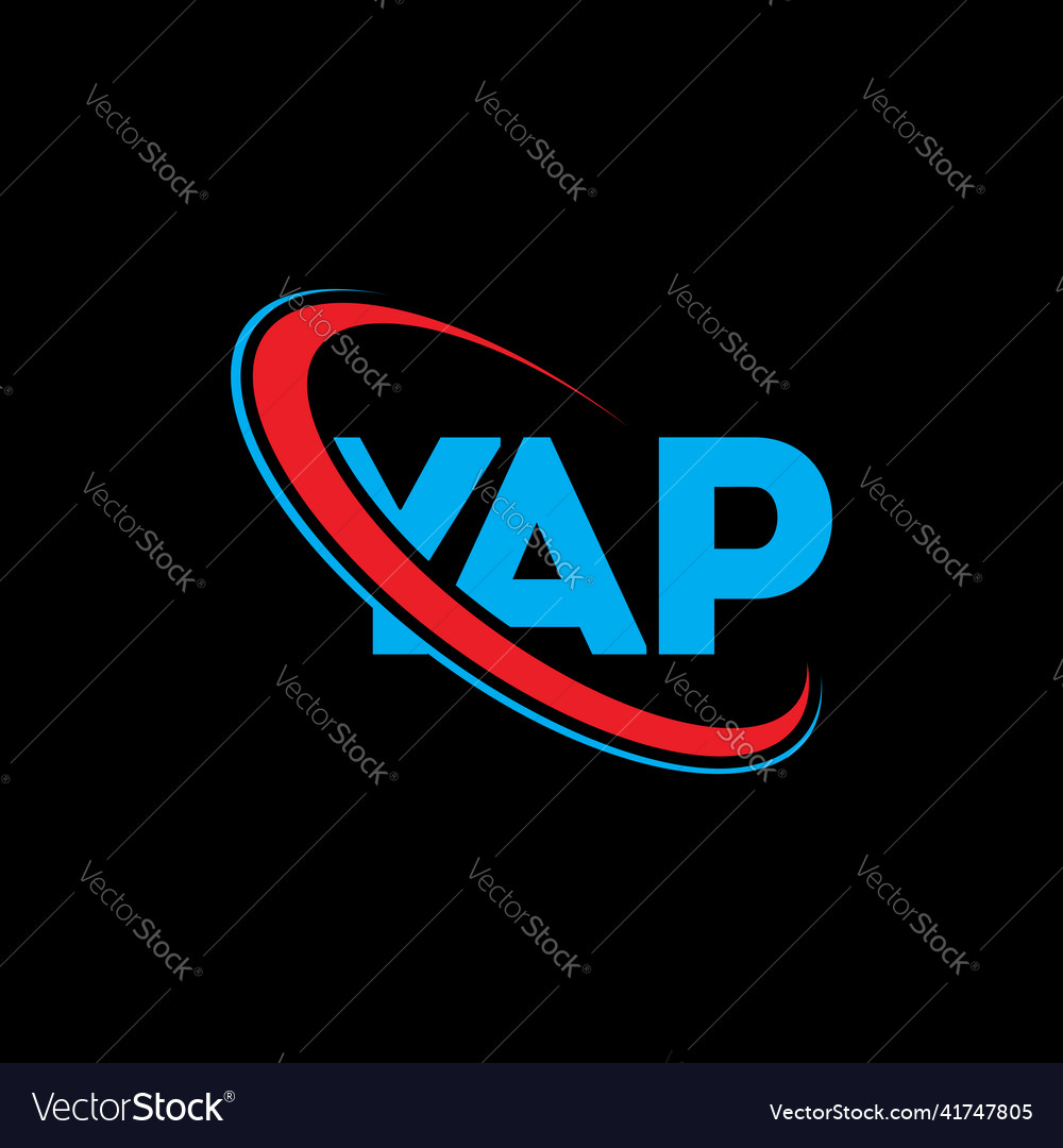 Yap logo letter design Royalty Free Vector Image